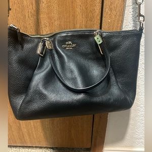 Coach crossbody black leather
